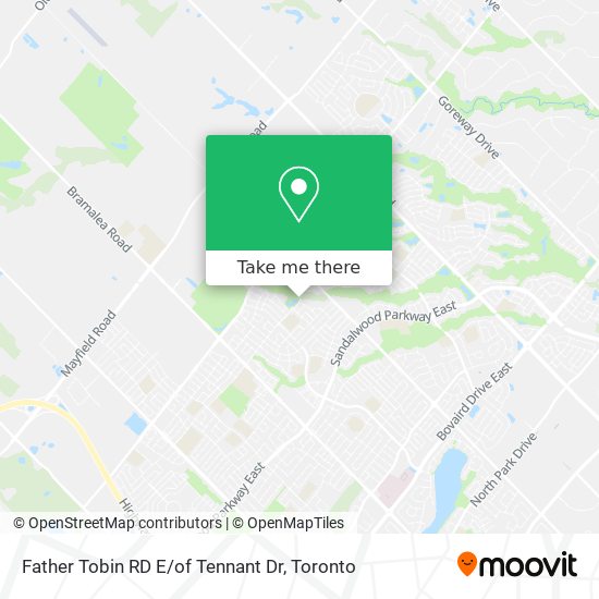 Father Tobin RD E / of Tennant Dr map