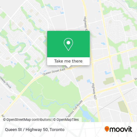 Queen St / Highway 50 plan