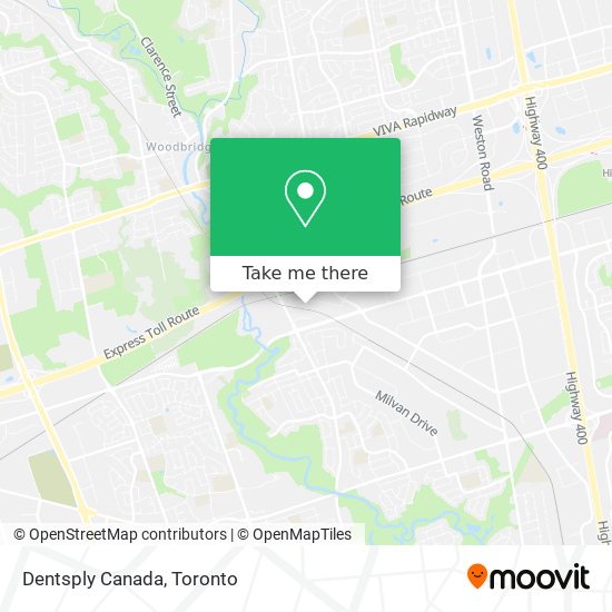 Dentsply Canada map