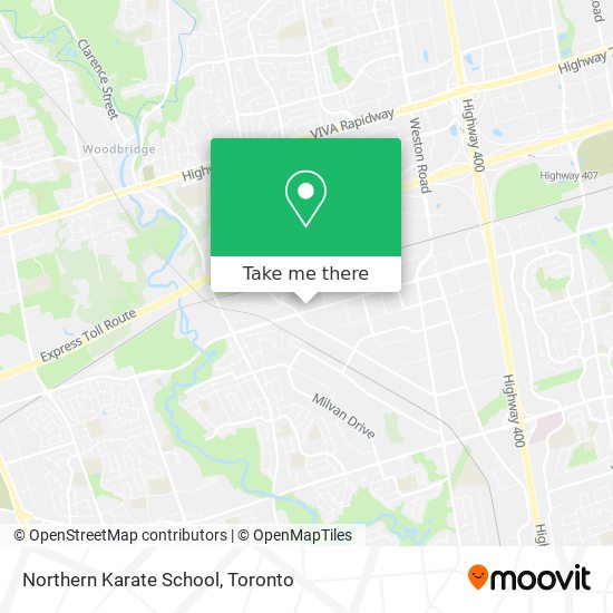 Northern Karate School map