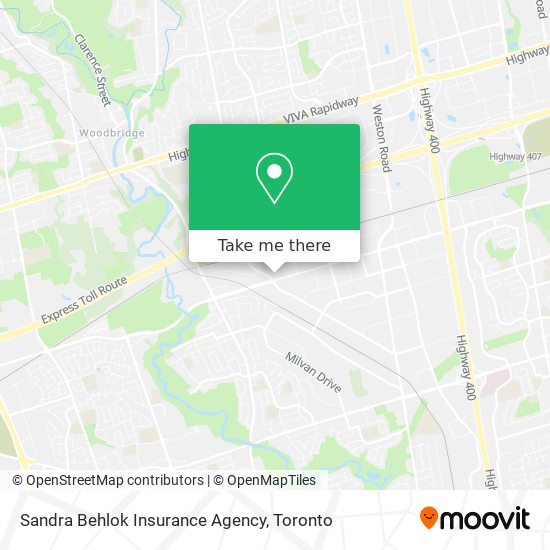 Sandra Behlok Insurance Agency map