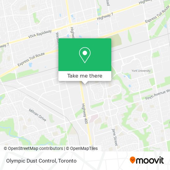 Olympic Dust Control map