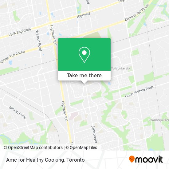 Amc for Healthy Cooking map