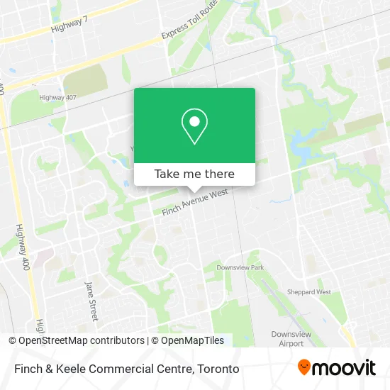 Finch & Keele Commercial Centre map