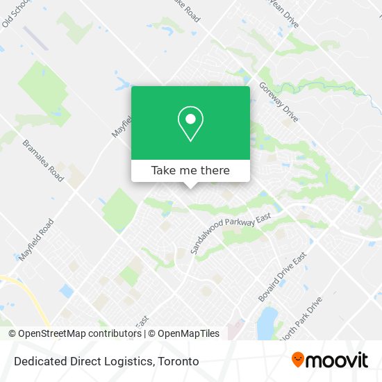 Dedicated Direct Logistics map