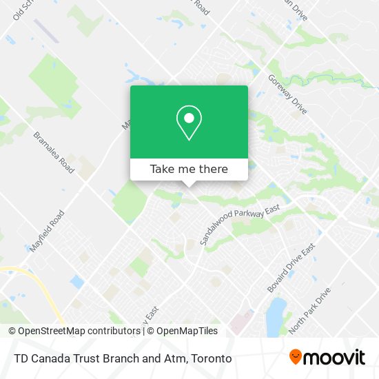 TD Canada Trust Branch and Atm map