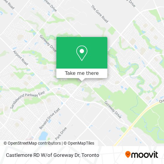 Castlemore RD W/of Goreway Dr map