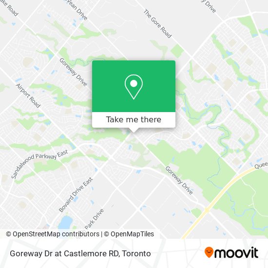 Goreway Dr at Castlemore RD map