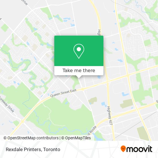 Rexdale Printers map