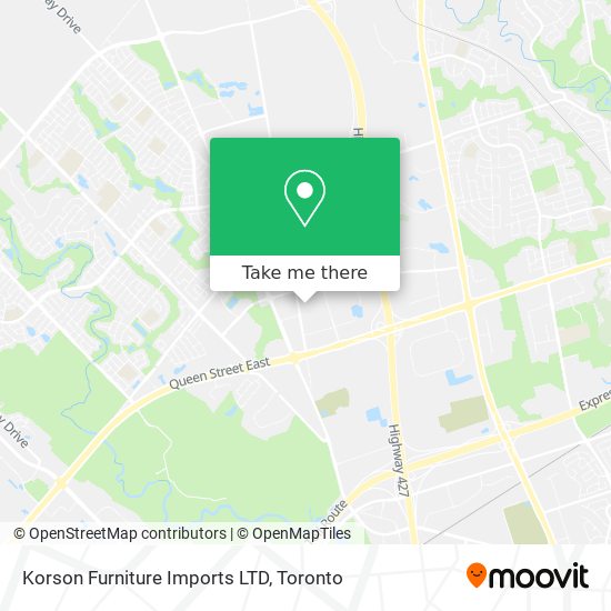 Korson Furniture Imports LTD map