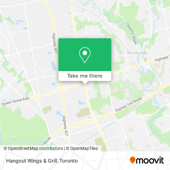 Hangout Wings & Grill map