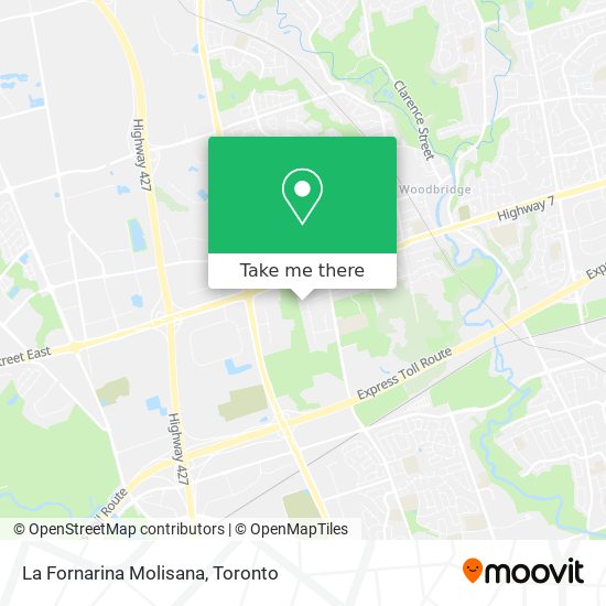 La Fornarina Molisana map