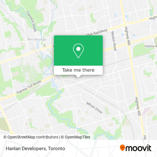 Hanlan Developers map