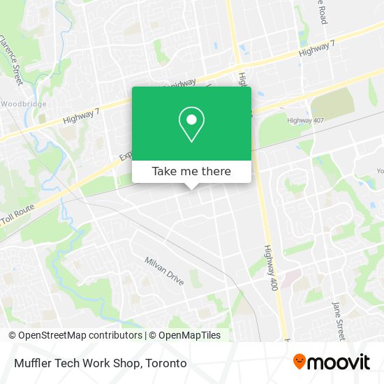 Muffler Tech Work Shop map