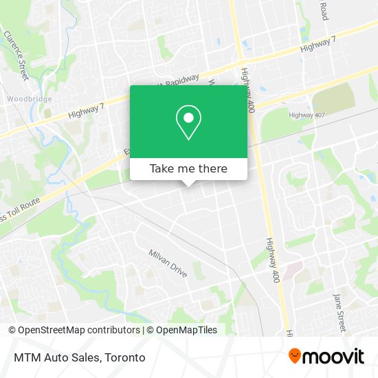 MTM Auto Sales map