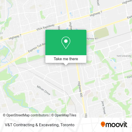 V&T Contracting & Excavating map