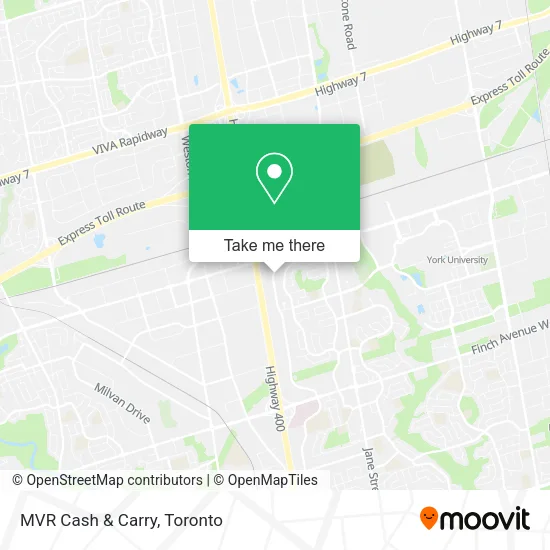 MVR Cash & Carry map