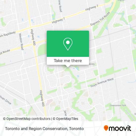 Toronto and Region Conservation map