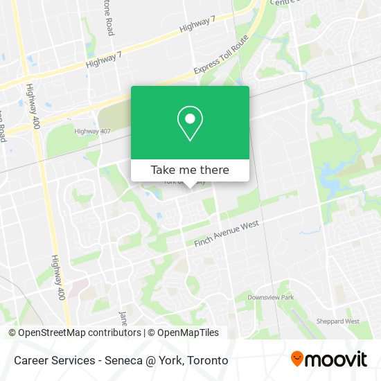 Career Services - Seneca @ York map
