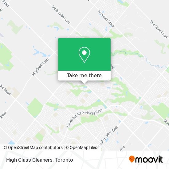 High Class Cleaners map