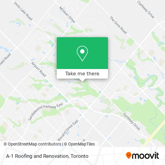 A-1 Roofing and Renovation map