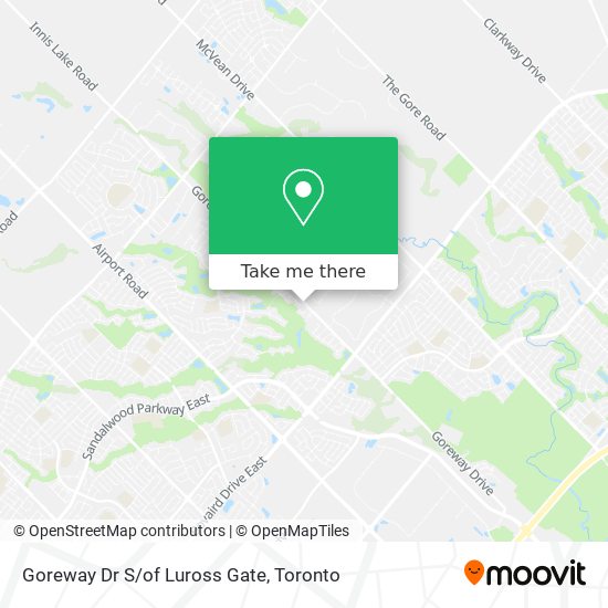 Goreway Dr S/of Luross Gate map