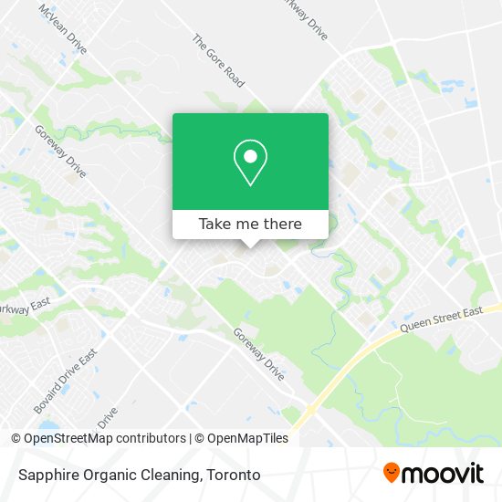 Sapphire Organic Cleaning map