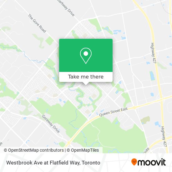 Westbrook Ave at Flatfield Way map