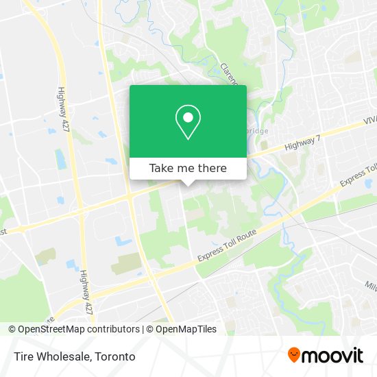 Tire Wholesale map