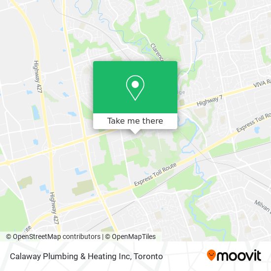 Calaway Plumbing & Heating Inc map