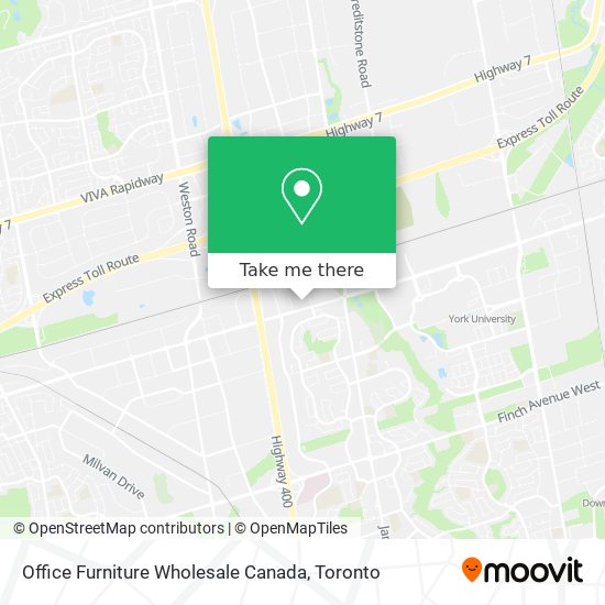 Office Furniture Wholesale Canada map