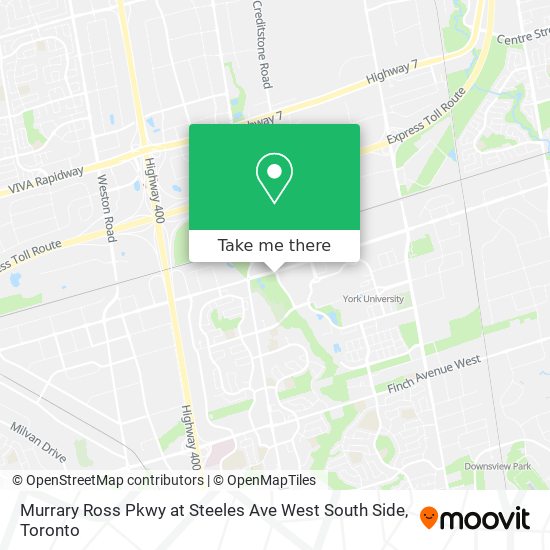 Murrary Ross Pkwy at Steeles Ave West South Side plan