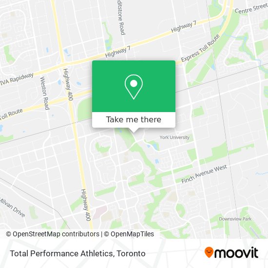 Total Performance Athletics map