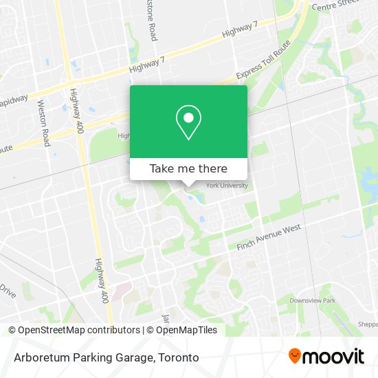 Arboretum Parking Garage map