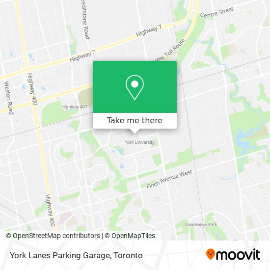 York Lanes Parking Garage map