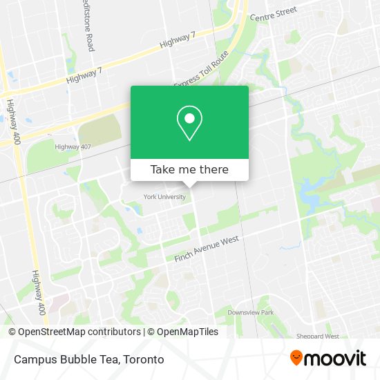 Campus Bubble Tea map