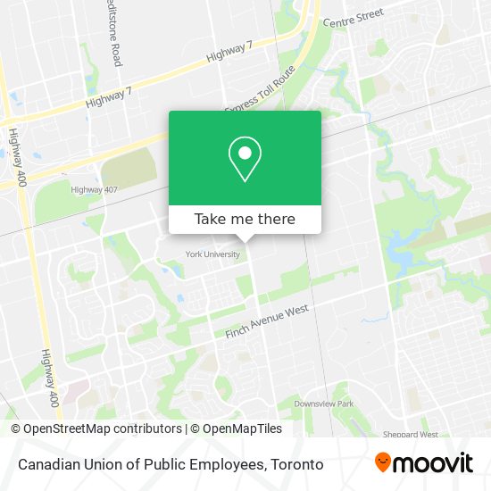 Canadian Union of Public Employees map