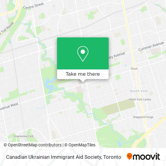 Canadian Ukrainian Immigrant Aid Society map