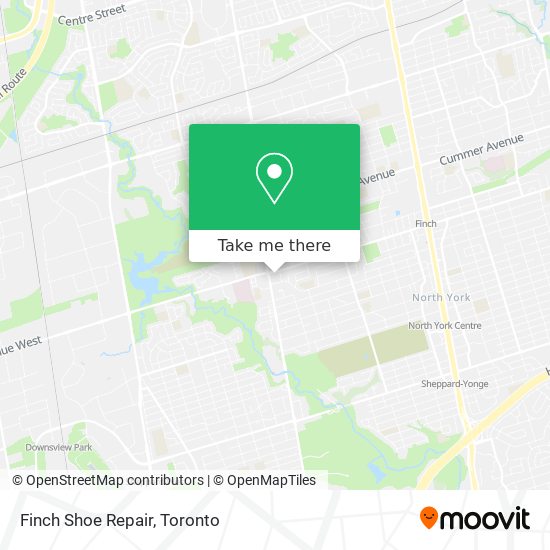 Finch Shoe Repair map