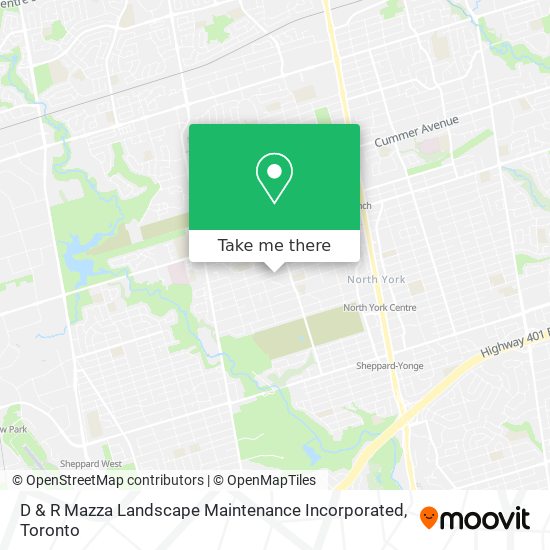D & R Mazza Landscape Maintenance Incorporated map