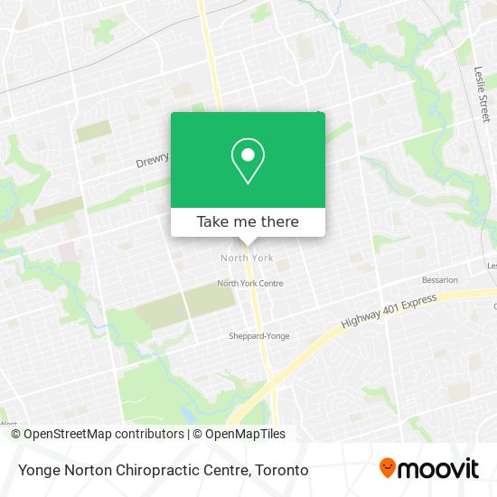 Yonge Norton Chiropractic Centre map