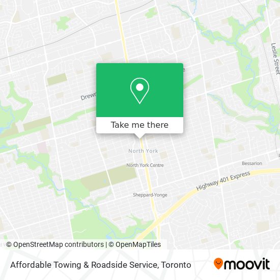 Affordable Towing & Roadside Service map