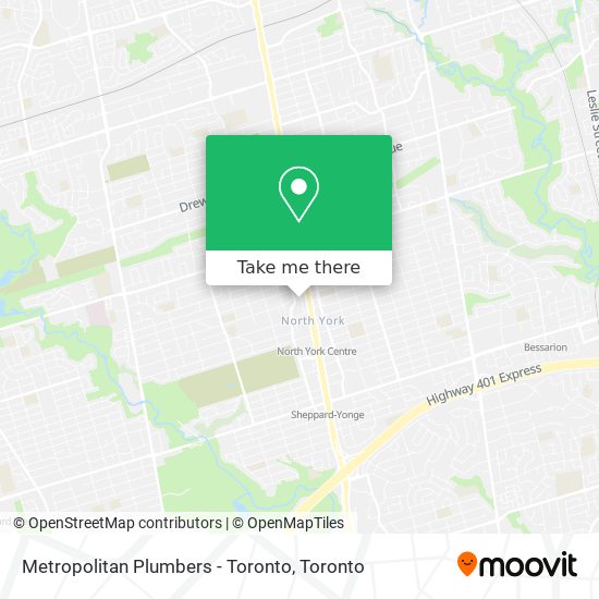 Metropolitan Plumbers - Toronto plan