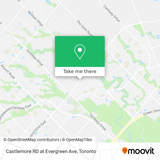 Castlemore RD at Evergreen Ave plan