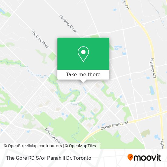 The Gore RD S/of Panahill Dr map