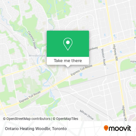 Ontario Heating Woodbr map