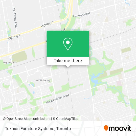 Teknion Furniture Systems map