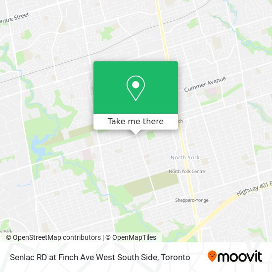 Senlac RD at Finch Ave West South Side map