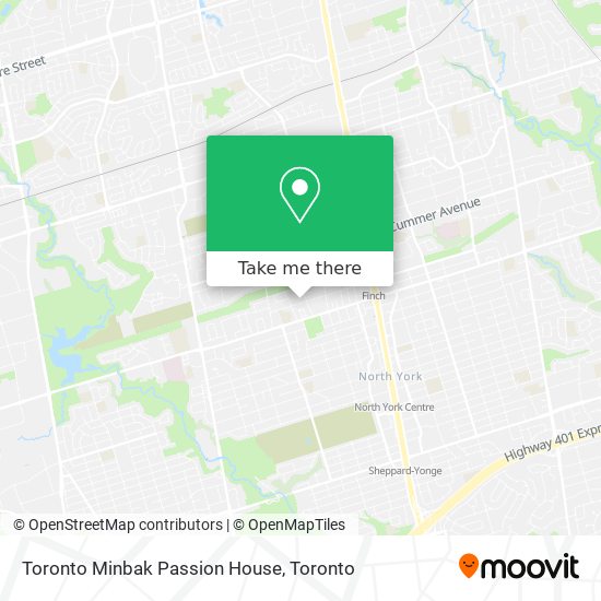 Toronto Minbak Passion House map