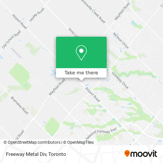 Freeway Metal Div map